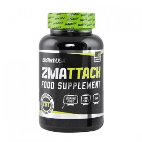 ZMAttack 60 caps ZMA Anabólico Biotech USA Nutrition 