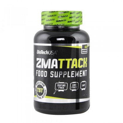 ZMAttack 60 caps ZMA Anabólico Biotech USA Nutrition 