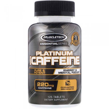 Platinum 100 Caffeine 220mg 125 tabs Tomar Muscletech