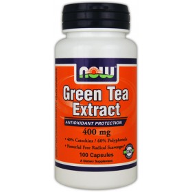 Green Tea Extract 100 caps Chá Verde NOW Foods