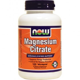 Magnesium Citrate 120 caps 500mg Now Foods