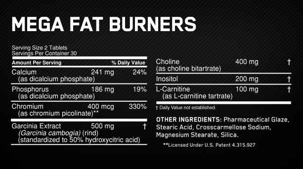 Optimum Mega Fat Burners 60tabs : CorposFlex Optimum Mega Fat Burners 60tabs : CorposFlex