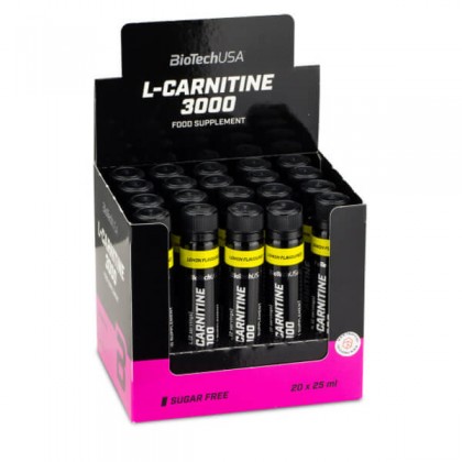 L-carnitine 3000 Ampola 25ml unidose Biotech