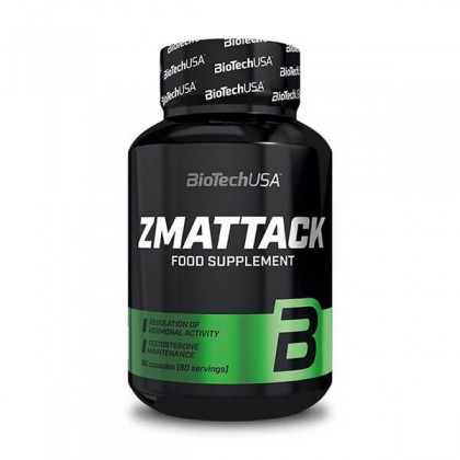 ZMAttack 60 caps ZMA Anabólico Biotech Nutrition