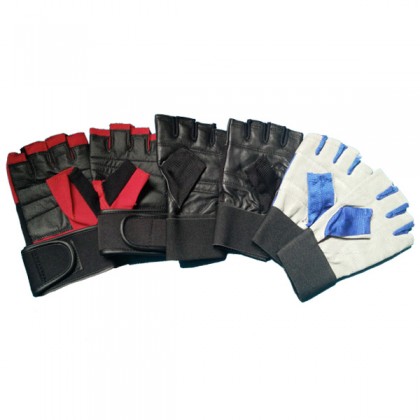 Leather Gloves for bodybuilding fitness gym CorposFlex