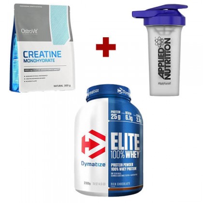 Pack 100% Elite Whey + Creatine 300g Dymatize 