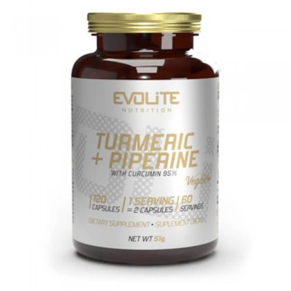 Turmeric+Piperine 95% 120 Caps Evolite Nutrition