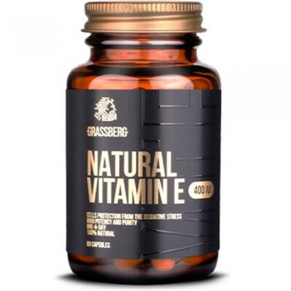Vitamin E Natural 400 UI 60 caps Grassberg