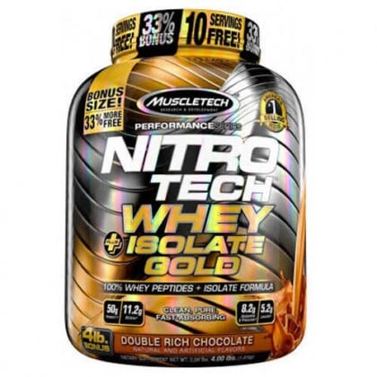 Nitro Tech Whey plus Isolate Gold 4lb Protein Muscletech