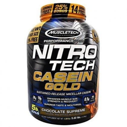 Nitro Tech Casein Gold 5.02 lbs Protein Muscletech