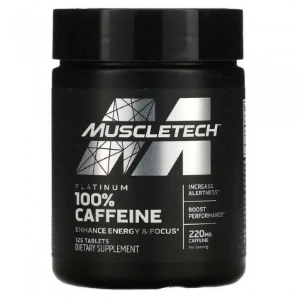 Platinum 100 Caffeine 220mg 125 tabs Tomar Muscletech