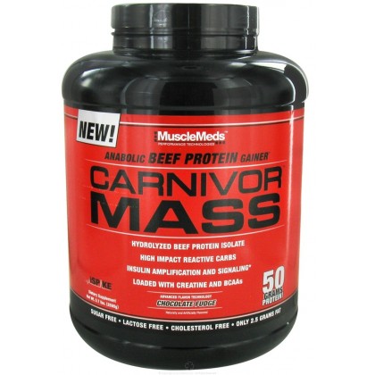 Carnivor Mass 5.6lb beef gainer MuscleMeds 