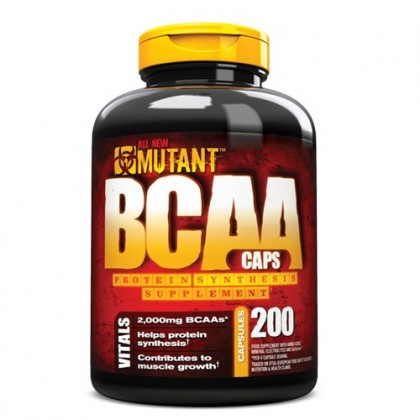 BCAA 200 caps Aminoácidos Mutant