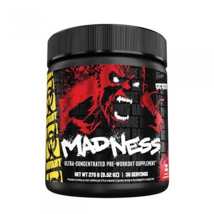 Madness 270g 30 servings Pre workout Mutant
