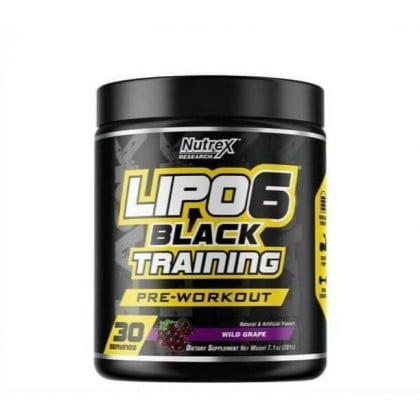 Lipo 6 Black Training 30 Servings Treino Nutrex