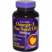 Omega-3 Flax Seed Oil 120 caps 1000 mg Natrol