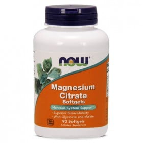 Magnesium Citrate 90 Softgels 500mg Now Foods