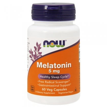 Melatonin 5 mg 60 capsules Now Foods