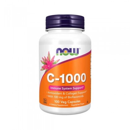 Vitamin C 1000 100 caps Bioflavonoides Now Foods