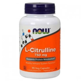L-Citrulline 750mg 90 caps Beneficios Now Foods