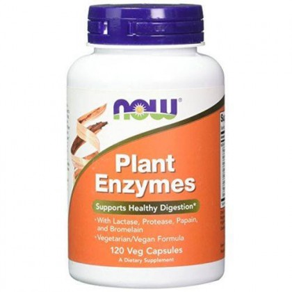 Plant Enzymes 120 Veg Caps Natural Now Foods