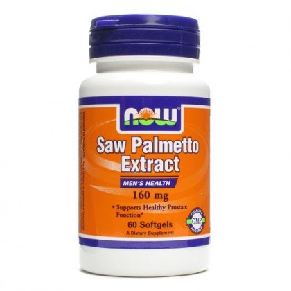 Saw Palmetto 160mg 60 caps Efeitos Now Foods