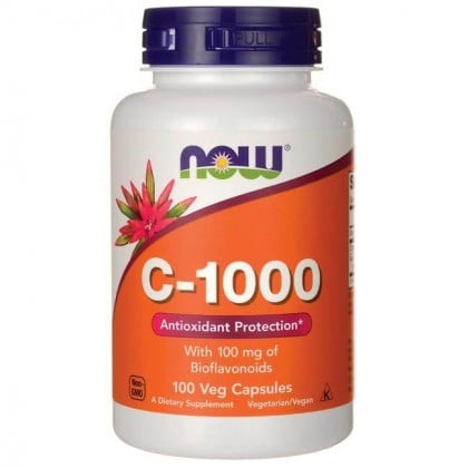 C-1000 100 caps Vitamina C Antioxidante Now Foods
