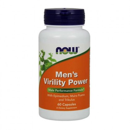 Men's Virility Power 60 Veg Capsules Now Foods