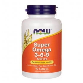 Omega Super 3-6-9 1200mg 90 softgels Now Foods 