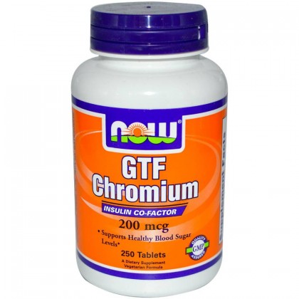 GTF Chromium Picolinate 100 caps Now Foods 