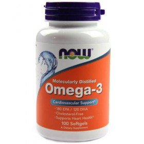 Omega 3 1000mg 100 caps Softgels Now Foods