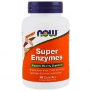 Super Enzymes 90 caps Digestivas Now Foods