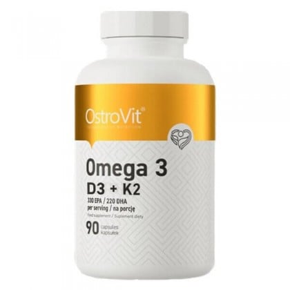 Omega 3 D3+K2 90 softgels OstroVit