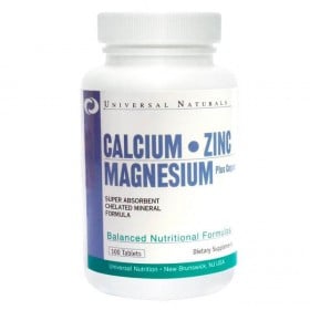 Calcium Zinc Magnesium 100 tabs Universal Nutrition