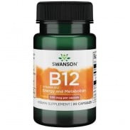 Vitamin B12 500mcg 30 capsules Swanson