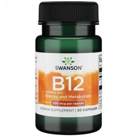 Vitamina B12 500mcg 30 caps comprar Swanson