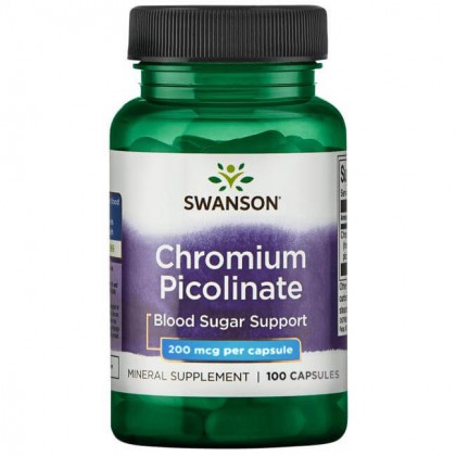 Chromium Picolinate 100 caps 200mcg Swanson