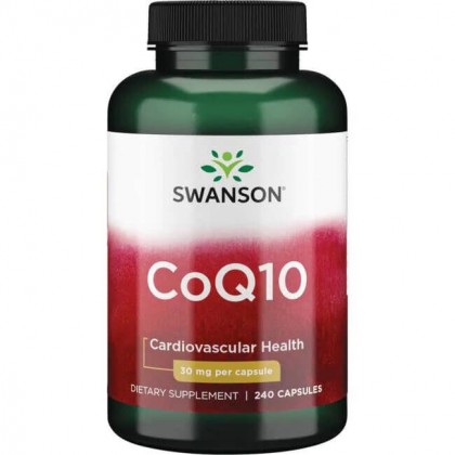 CoQ10 30mg 240 Caps Coenzyme Ubiquinol Swanson