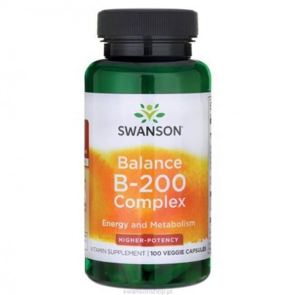 Balance B-200 Complex caps Vitaminas B Swanson