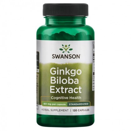 Ginkgo Biloba 60mg 120 caps Extrato Swanson