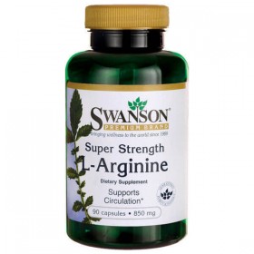 Arginine 90 caps 850mg Arginina Super Forte Swanson