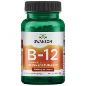 Vitamina B12 500mcg 100 caps comprar Swanson