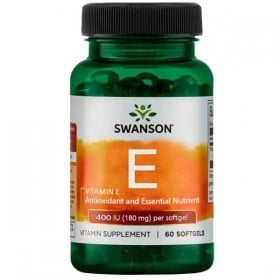 Vitamin E 400iu 60 softgel Vitamina-E Swanson