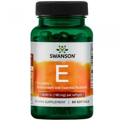 Vitamin E 400iu 60 softgel Vitamina-E Swanson