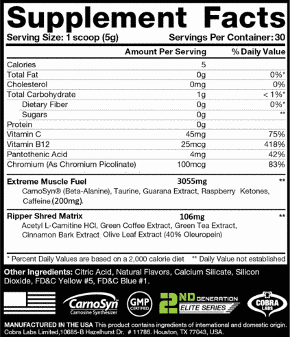 the-ripper-30-servings-150g-cobra-labs-supplement-facts-corposflex