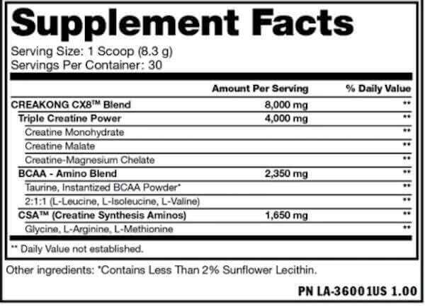 mutant-creakong-cx8-creatina-avancada-tabela-nutricional-corposflex