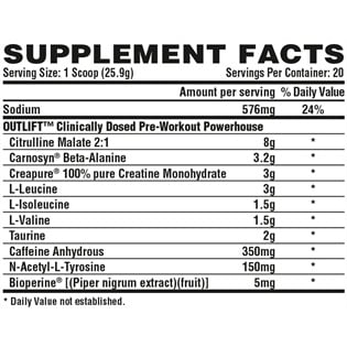 nutrex-outlift-20-servings-pre-workout-supplement-information-facts