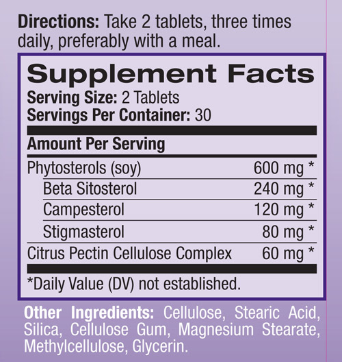 Natrol-cholesterol-balance-supplement-facts