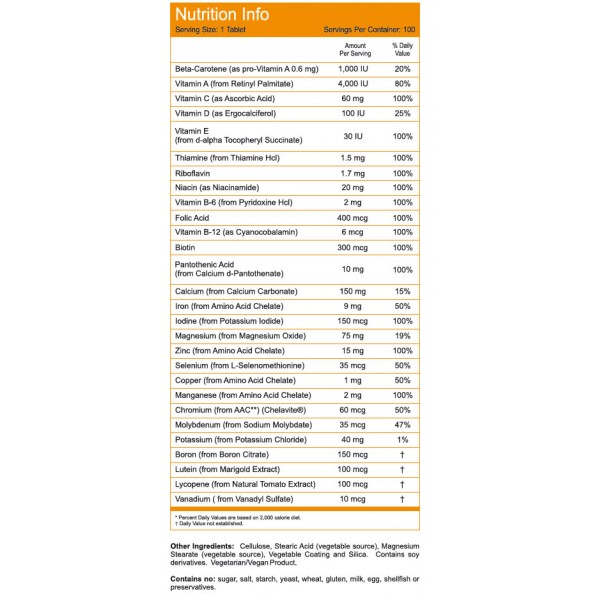 now-daily-vits-100-tablets-nutrition-information-corposflex