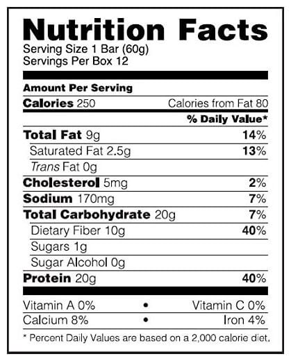 optimum-nutrition-protein-bar-60g-supplement-facts